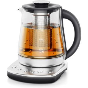 image:imageElectric Kettle With Infuser 15L Electric Tea Kettle With Temperature Control Glass Kettle amp Hot Water Boiler1200W Fast heating for Pour Over Coffee Brew Tea Easy to Clean G888B