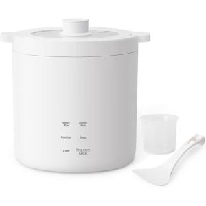 image:imageOlayks Mini Rice Cooker 2 Cup Uncooked Small Electric Cooker with 4 Cooking Functions 24 Hour Preset and Heat Preservation Anti Scald Carry Handle