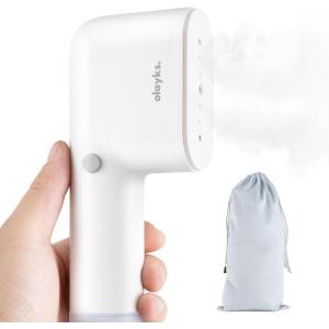 image:imageTravel Steamer for Clothes Fashion Portable Handheld Garment Steamer for Clothes 15S Heat Up Min Steamer  Iron 2 In 1 11lbs Fabric Wrinkle Remover for All Clothes White120V