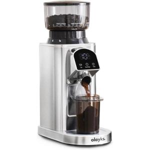 image:imageolayks Conical Burr Coffee Grinder Electric Coffee Bean Grinder with 48 Precise Settings AntiStatic Coffee Grinders for Home Use Adjustable Conical Burr Mill for EsperssoDripFrench Press