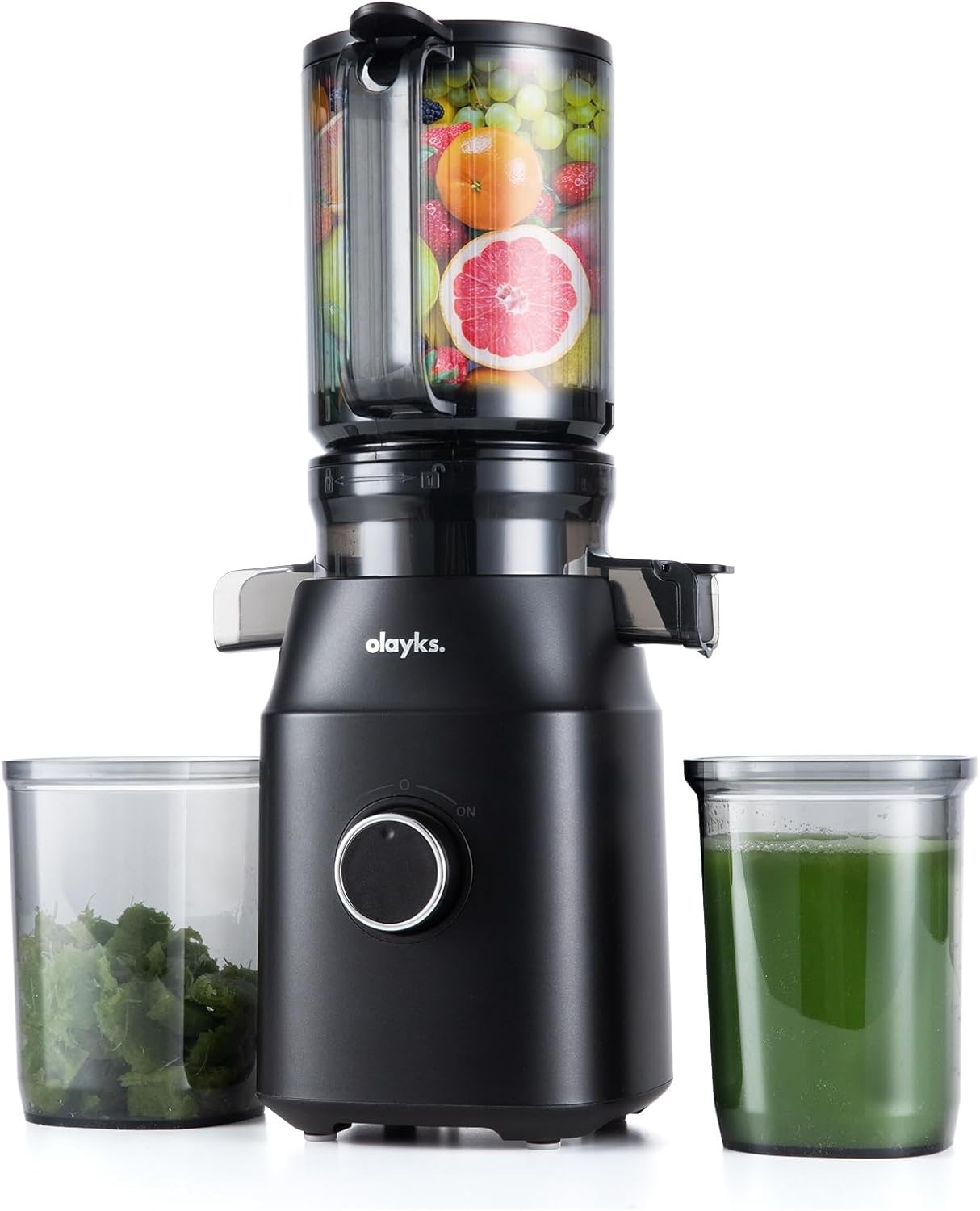 image:imageJuicer Machines Cold Press Juicer with 43 Large Feed Chute Fit Whole Fruit and Vegetable Masticating Machine with Juice Recipe Self Feeding Effortless for Batch JuicingEasy to CleanBlack