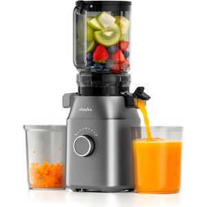 image:imageolayks Juicer Machines High Juice Yield Cold Press Juicer for Fruit and Vegetable Masticating Machine with Juice Recipe Self Feeding Effortless for Batch JuicingEasy to CleanGrey