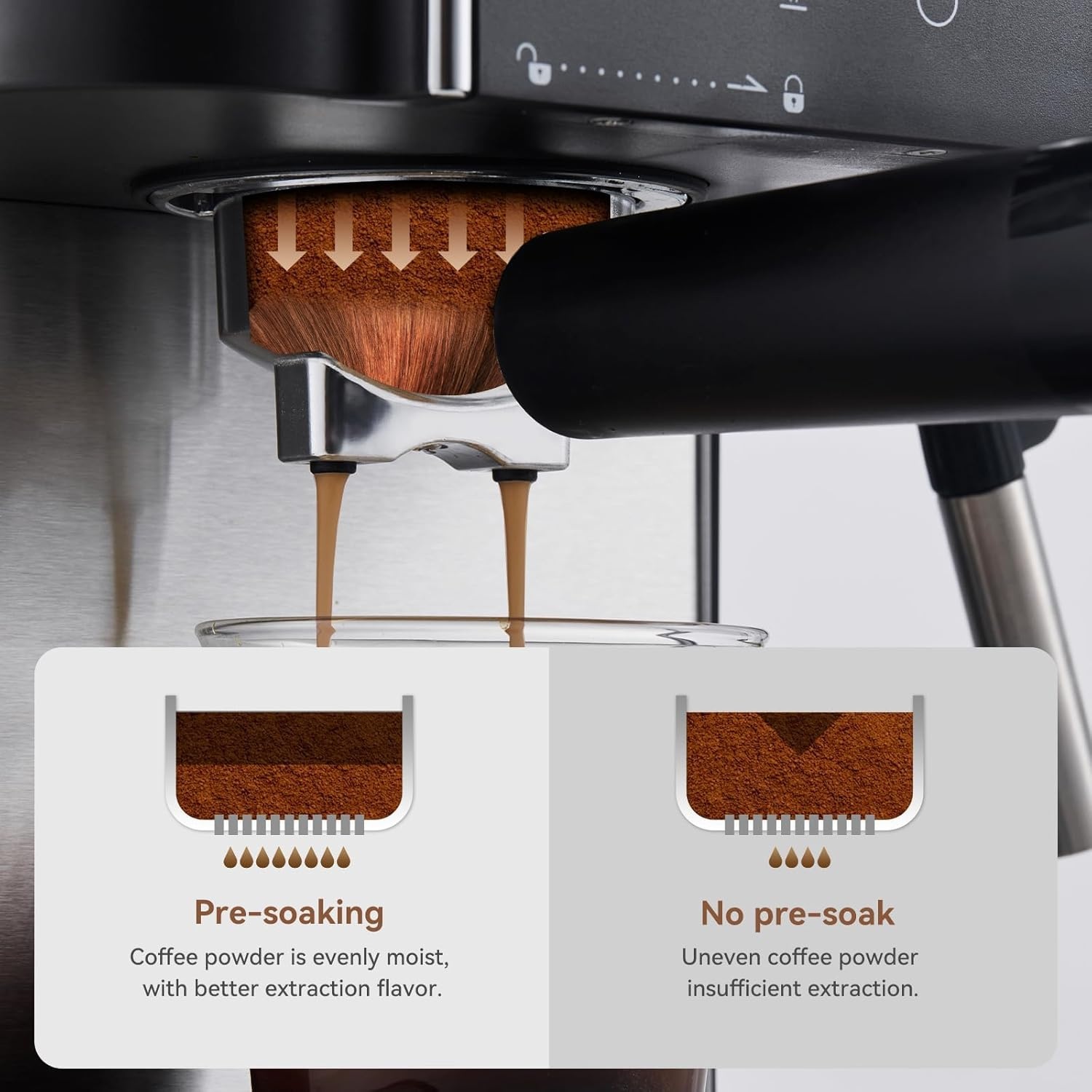 image:imageolayks Hot Pot Electric with Steamer 15L Ceramic Glaze Nonstick Portable Pot amp Espresso Machine 20 Bar Professtional Espresso Coffee Maker with Milk Frother Steam Wand