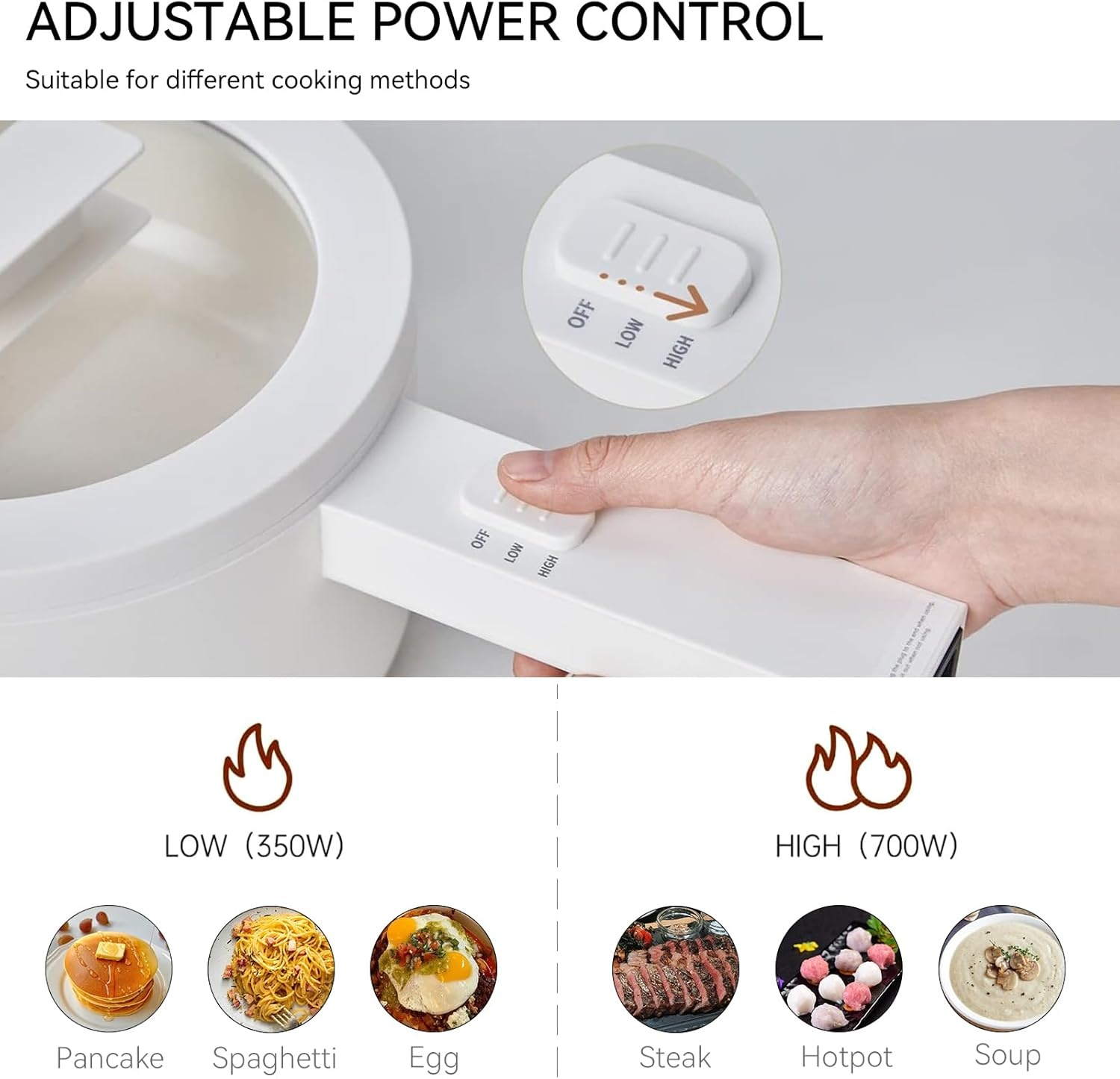 image:imageolayks Induction Cooktop Portable Induction Cooktop with 8L Cast Iron Cooking Pot and Cast Iron Panamp Electric Hot Pot with Steamer15L Ceramic Glaze Nonstick Portable Pot