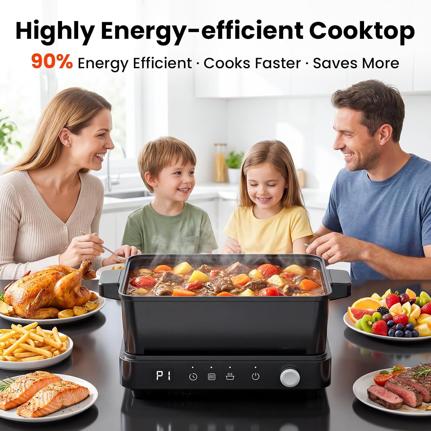 image:imageolayks Induction Cooktop Portable Induction Cooktop with 8L Cast Iron Cooking Pot and Cast Iron Panamp olayks6 in 1 Automatic Nut Milk Maker 20oz Soy Milk Maker Machine for Homemade Oat