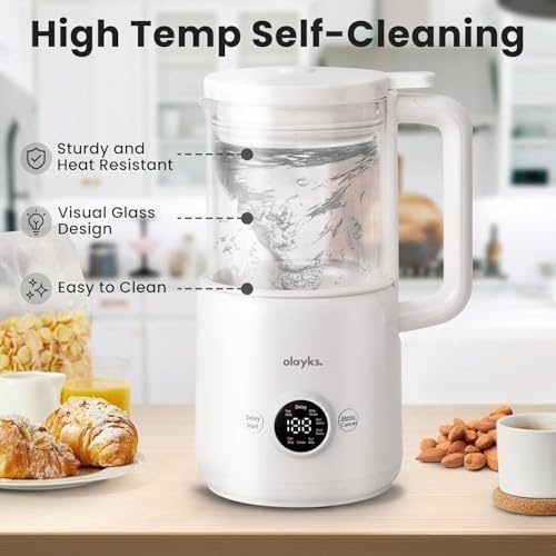 image:imageolayks Induction Cooktop Portable Induction Cooktop with 8L Cast Iron Cooking Pot and Cast Iron Panamp olayks6 in 1 Automatic Nut Milk Maker 20oz Soy Milk Maker Machine for Homemade Oat