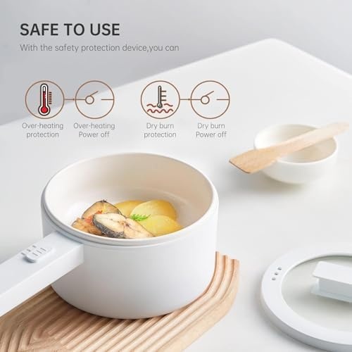 image:image15L Ceramic Glaze Nonstick Mini Electric Pot amp Travel Steamer for Clothes Fashion Portable Handheld Garment Steamer