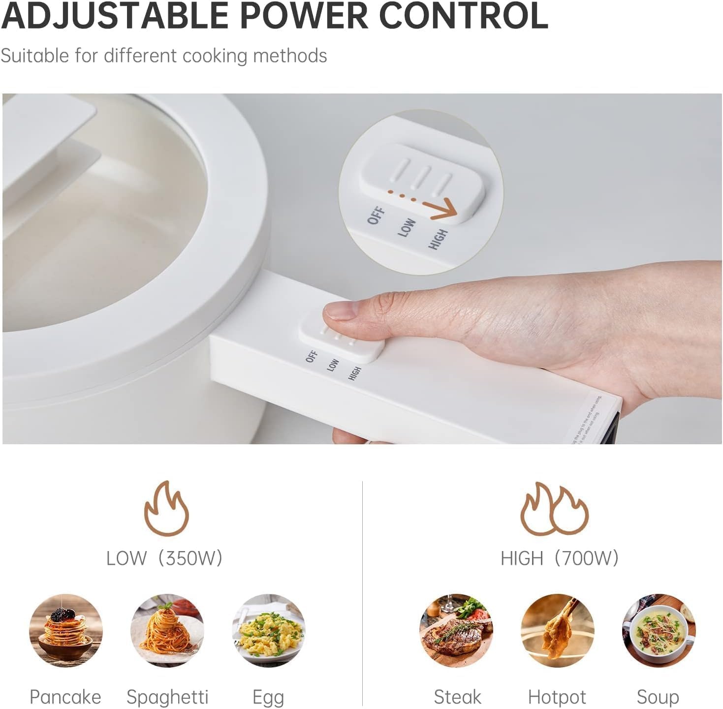 image:image15L Ceramic Glaze Nonstick Mini Electric Pot amp Travel Steamer for Clothes Fashion Portable Handheld Garment Steamer