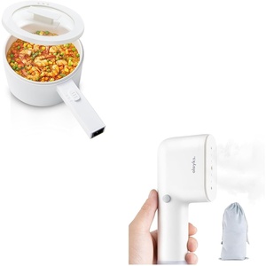 image:image15L Ceramic Glaze Nonstick Mini Electric Pot amp Travel Steamer for Clothes Fashion Portable Handheld Garment Steamer