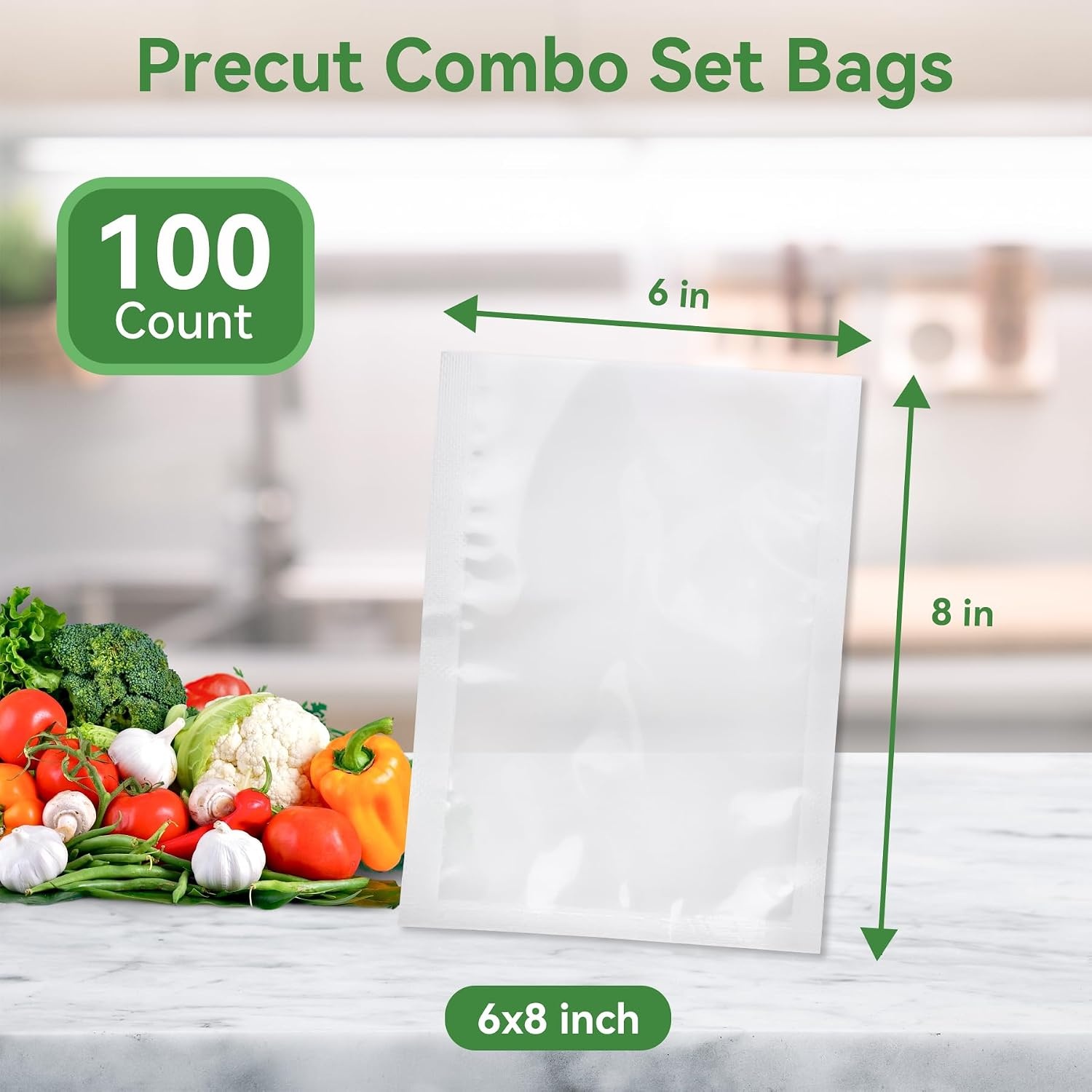 image:imageVacuum Sealer Machine for Food 60KPA Automatic Food Saver with Dryamp Moist Modes and Vacuum Sealer Bags 68