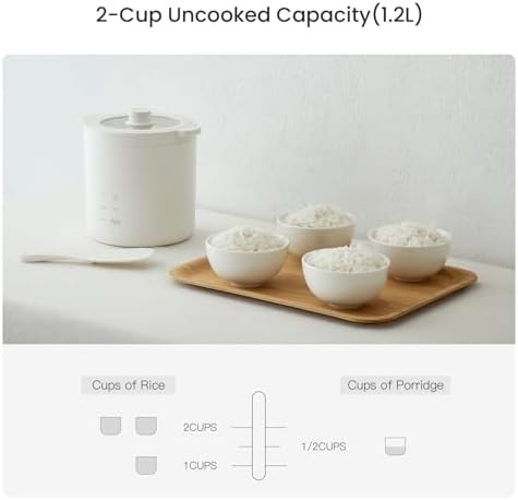 image:imageolayks 6 in 1 Automatic Nut Milk Maker Blender 20oz Homemade Soy Milk Maker amp Olayks Mini Rice Cooker 2 Cup Uncooked Small Electric Cooker
