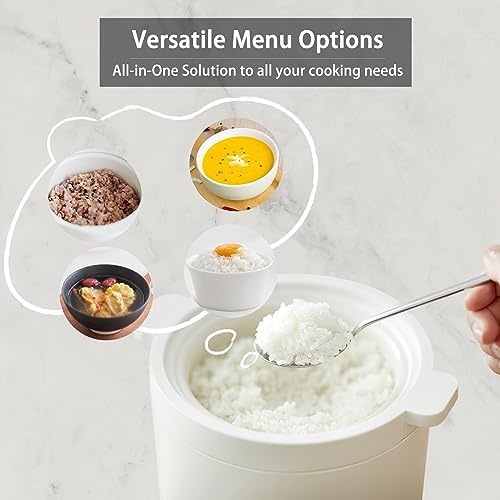 image:imageolayks 6 in 1 Automatic Nut Milk Maker Blender 20oz Homemade Soy Milk Maker amp Olayks Mini Rice Cooker 2 Cup Uncooked Small Electric Cooker