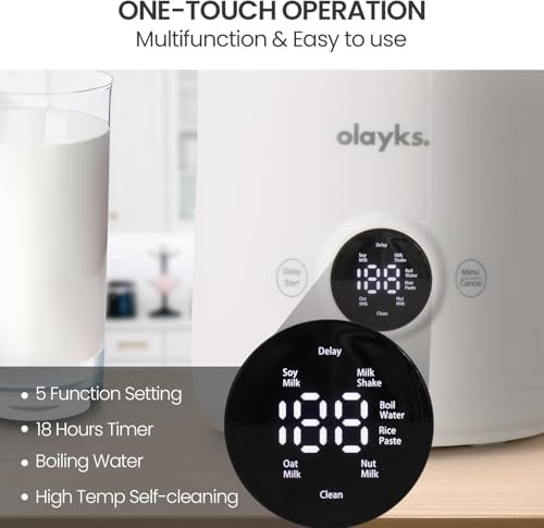 image:imageolayks 6 in 1 Automatic Nut Milk Maker Blender 20oz Homemade Soy Milk Maker amp Olayks Mini Rice Cooker 2 Cup Uncooked Small Electric Cooker