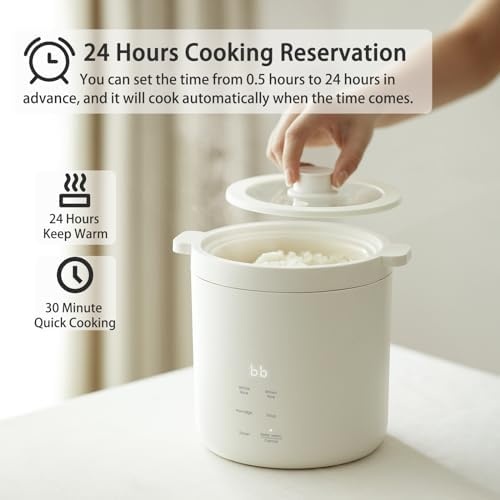 image:imageolayks 6 in 1 Automatic Nut Milk Maker Blender 20oz Homemade Soy Milk Maker amp Olayks Mini Rice Cooker 2 Cup Uncooked Small Electric Cooker