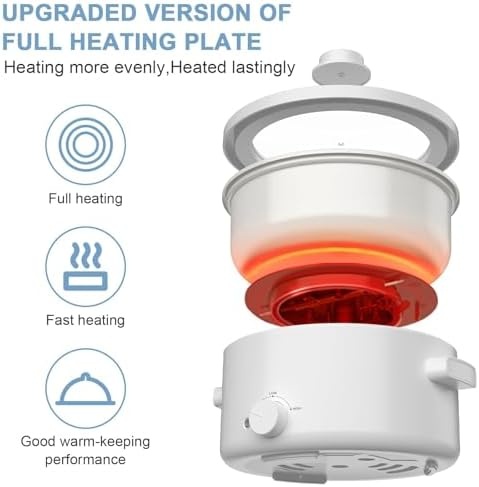 image:imageolayks Automatic Nut Milk Maker 20 Oz Soy Milk Maker Machine amp olayks Electric Cooker 2L Ceramic Glaze Nonstick Pot Dual Power Multifunctional Electric Cooker