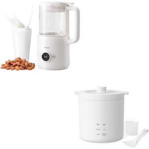 image:imageolayks 6 in 1 Automatic Nut Milk Maker Blender 20oz Homemade Soy Milk Maker amp Olayks Mini Rice Cooker 2 Cup Uncooked Small Electric Cooker