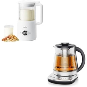 image:imageolayks Automatic Nut Milk Maker 20 Oz Soy Milk Maker Machine amp olayks Electric Kettle With Infuser 15L Electric Tea Kettle With Temperature Control